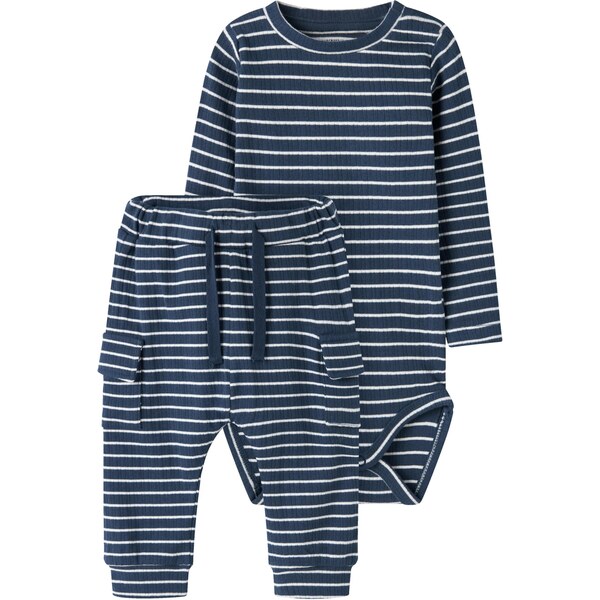 NAME IT Set NBMOCONNOR tmavomodrá / biela 65461010