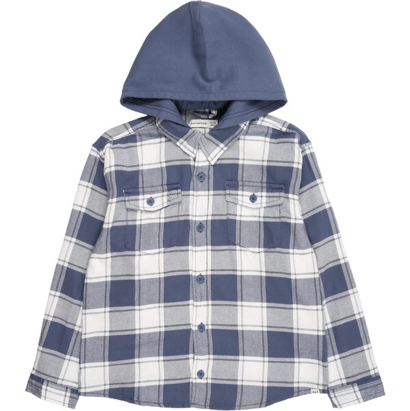 Abercrombie & Fitch Košeľa modrosivá / biela 65893674