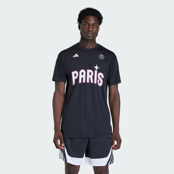 Adidas DRES PARIS BASKETBALL WARM UP SHORT SLEEVE JERSEY MEN 65818448