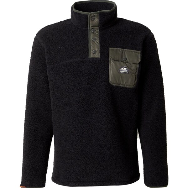 Superdry & Co Sveter Fuji olivová / čierna 65892769