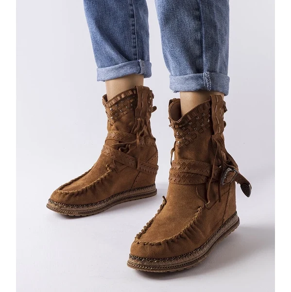 Gemre Beausoleil hnedé topánky na platforme 65418372