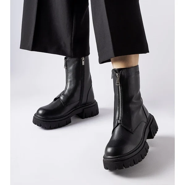 Čierne zateplené čižmy Big Star 65418455