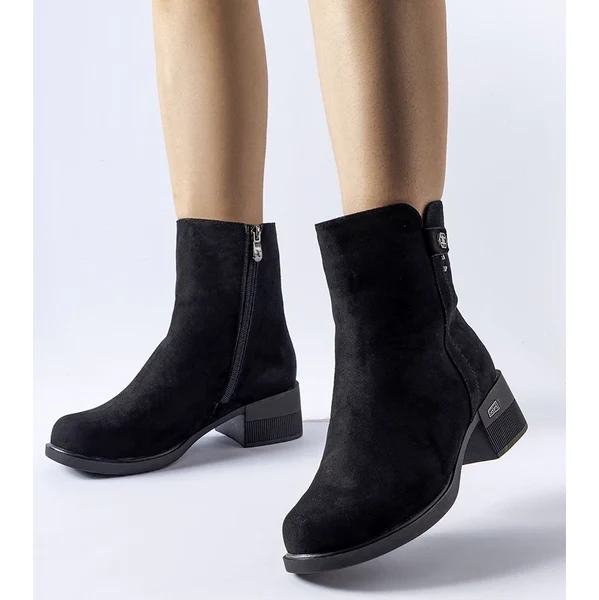 Gemre Čierne zateplené členkové topánky Faustin 65418696