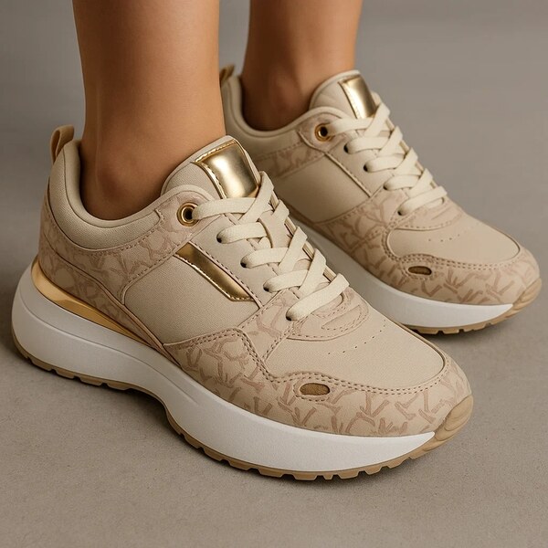 WDE Dámske béžové tenisky Bella Vita 65421043