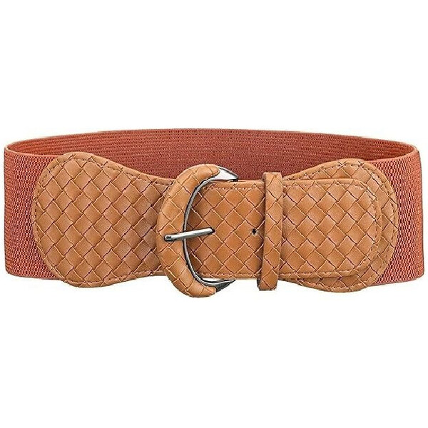 Lifestyle Dámsky strečový široký opasok splietaný Hnedý 65229681