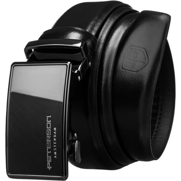 Kožený čierny pánsky opasok Peterson 65421203