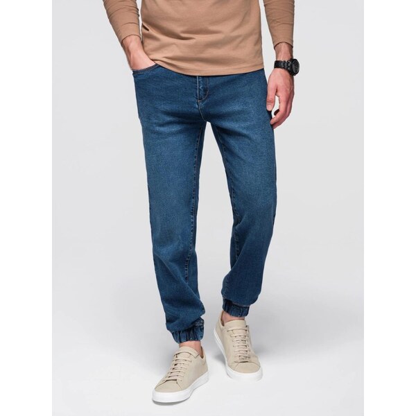 Ombre Clothing Pánske modré rifľové joggery V2 PADJ-0265 65421209