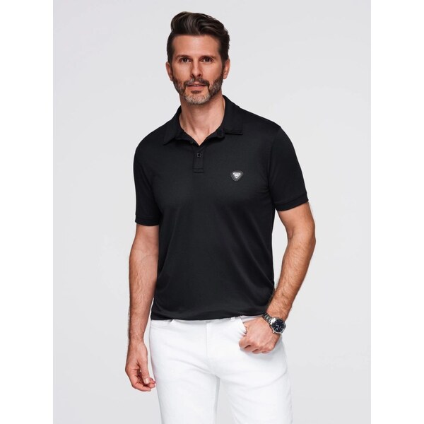 Ombre Clothing Štýlová čierna pánska polokošeľa V1 POSS-0150 65423515