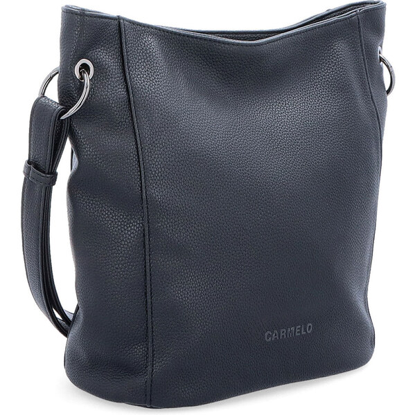 Kabelka zo syntetickej kože crossbody Carmelo čierna 4278 C 45814495