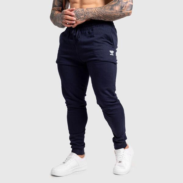 Pánske jogger tepláky Iron Aesthetics Snap, navy 65424111