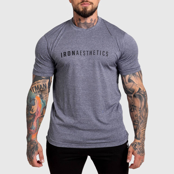 Pánske športové tričko Iron Aesthetics Flow, navy 65424121