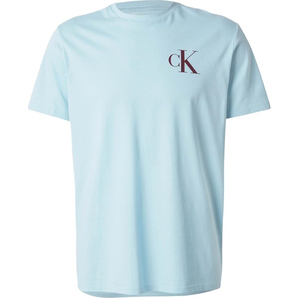 Calvin Klein Jeans Tričko nebesky modrá / bordová 66840363