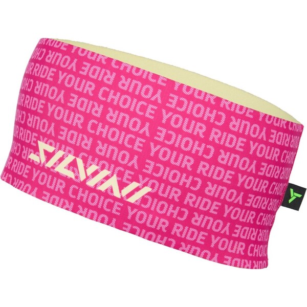 Unisex čelenka Silvini Agri ružová/čierna 65430345