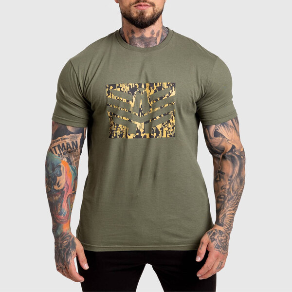 Pánske tričko Iron Aesthetics Tactical, zelené 65424120