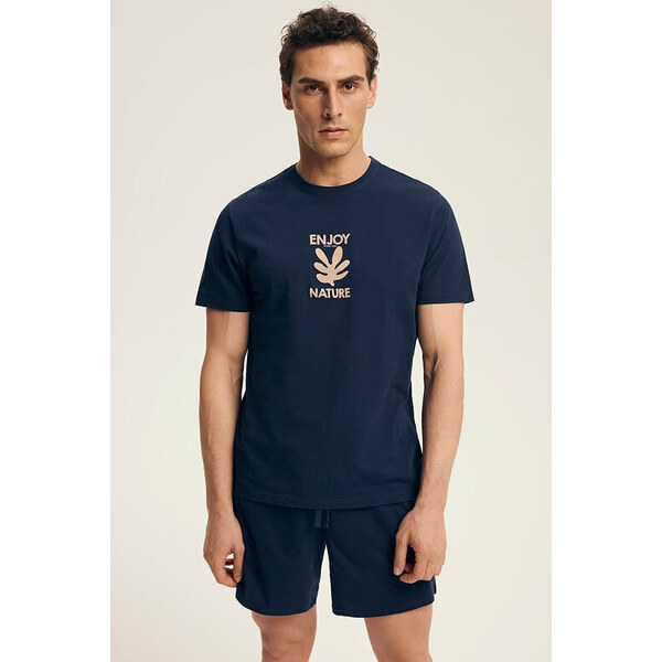 Henderson Pánske pyžamo Legend modré krátke 65490107