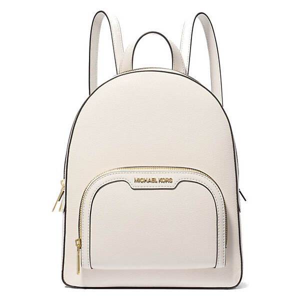Michael Kors Batoh Jaycee Medium Pebbled Leather Backpack Lt Cream 65435543