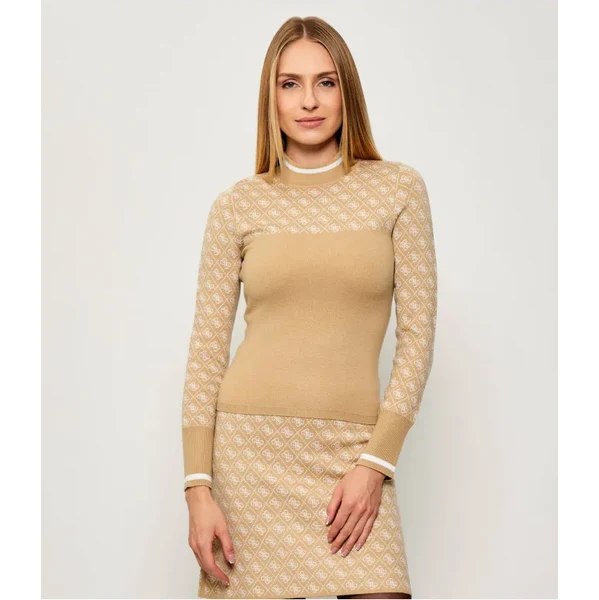 GUESS Polorolák AUBREY | Slim Fit | s prímesou vlny 65434103