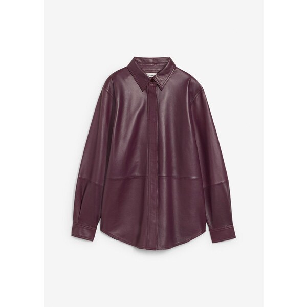 bonprix Kožená košeľa z jahňacej kože nappa, farba hnedá 65274720