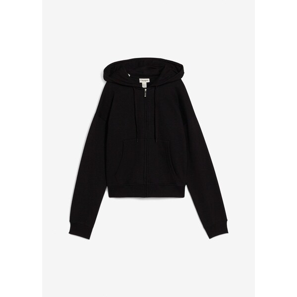 bonprix Mikinová bunda, oversize, farba čierna 65431909