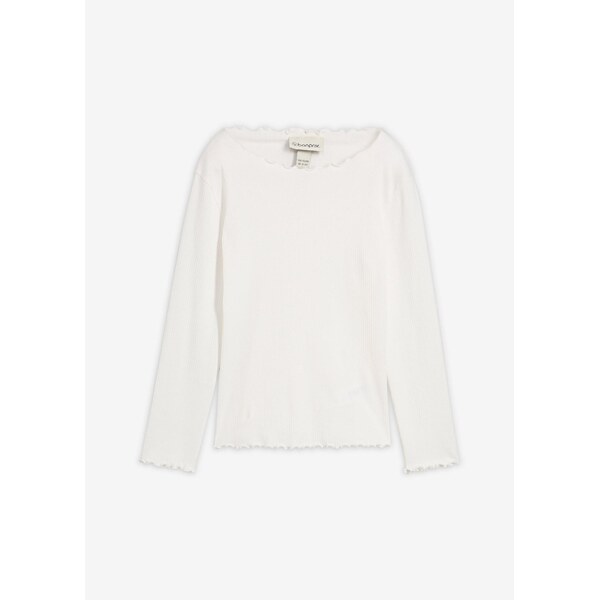 bonprix Tričko s dlhým rukávom z čistej bio bavlny, farba biela 65431983