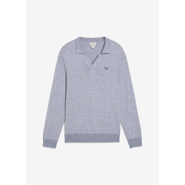 bonprix Jemne pletený pulóver z čistej bavlny, farba modrá 65432251