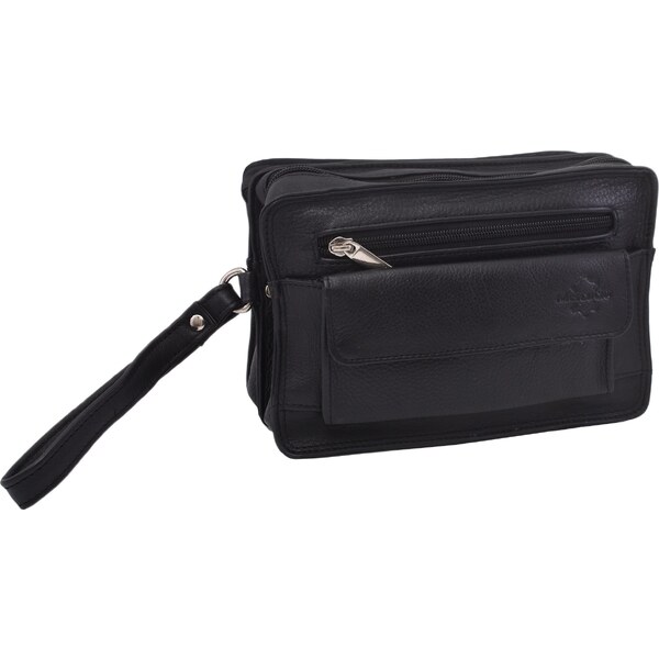 Mercucio Kožená etue taška čierna 250111 64507411
