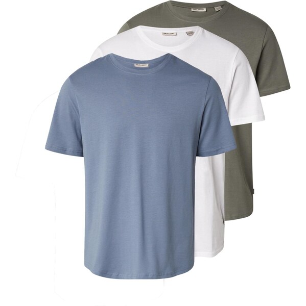 Only & Sons Tričko ONSMatt modrosivá / čadičová / biela 65436538