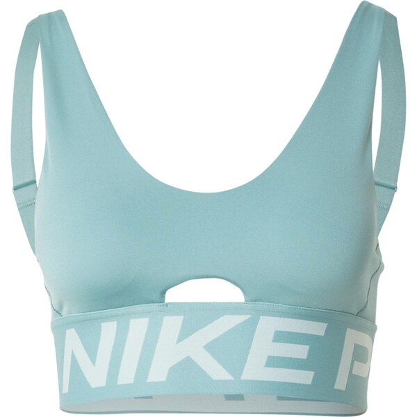 NIKE Športová podprsenka INDY PLUNGE pastelovo zelená / biela 65906176