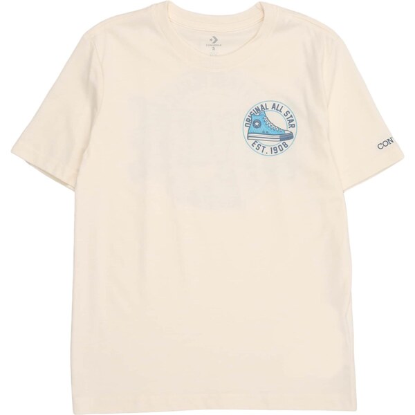 CONVERSE Tričko béžová / námornícka modrá / azúrová 65664856