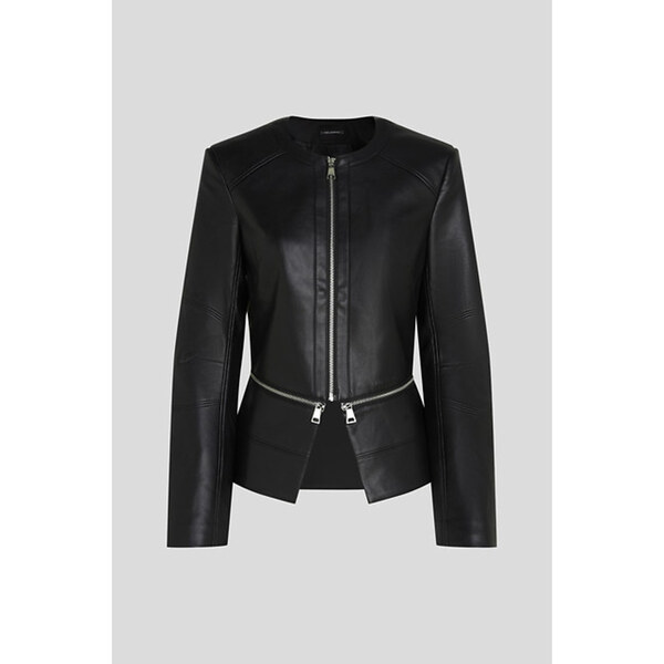 BUNDA KARL LAGERFELD FAUX LEATHER ZIP JACKET 65435529