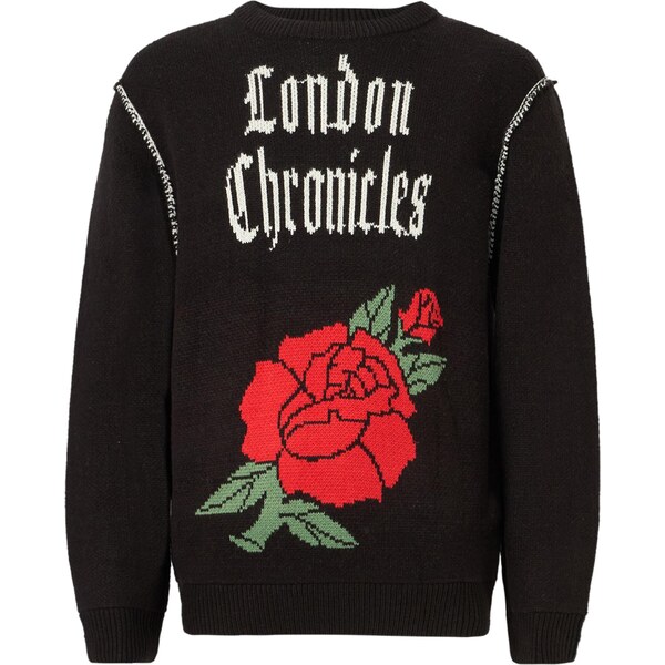 Only & Sons Sveter ONSPALE svetlozelená / červená / čierna 65861860