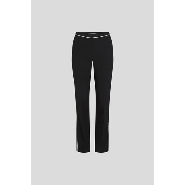 NOHAVICE KARL LAGERFELD BW TAILORED PIPING PANTS 65435513