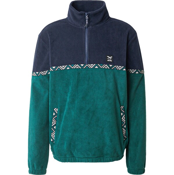 Iriedaily Sveter Monte Noe námornícka modrá / smaragdová / čierna / 66119798