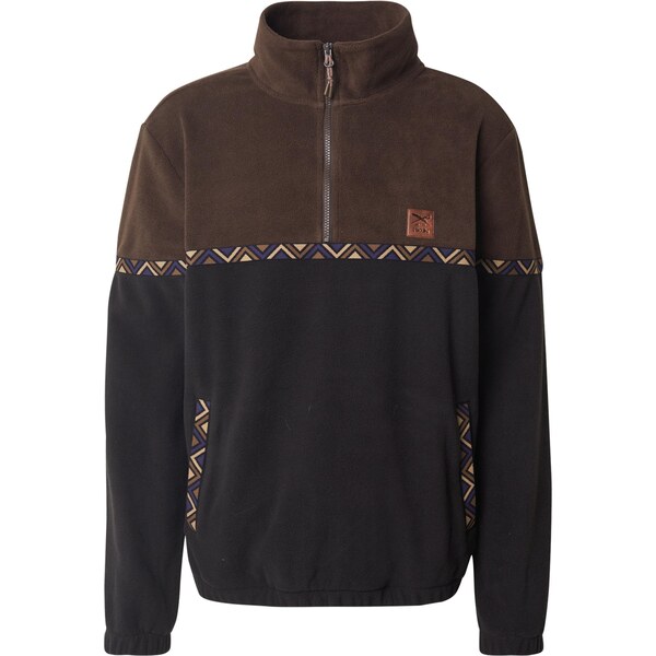 Iriedaily Sveter Monte Noe modrá / tmavohnedá / čierna 66119814