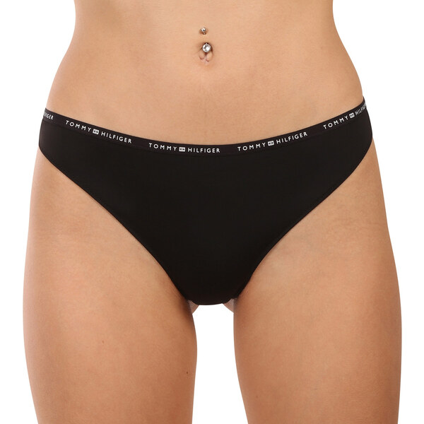 3PACK dámske nohavičky a tangá Tommy Hilfiger čierne (UW0UW05756 0V2) 63524604