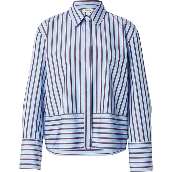 s.Oliver Blúzka svetlomodrá / tmavohnedá / čierna 66026531