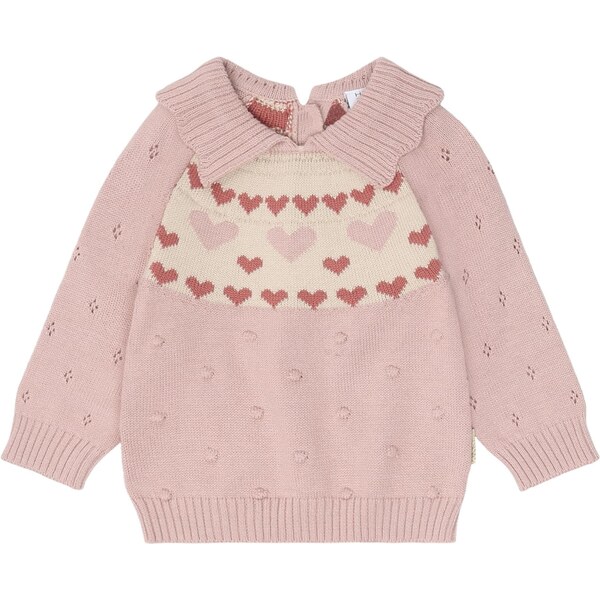 Hust & Claire Sveter Pusle svetlobéžová / ružová / tmavočervená 65844088