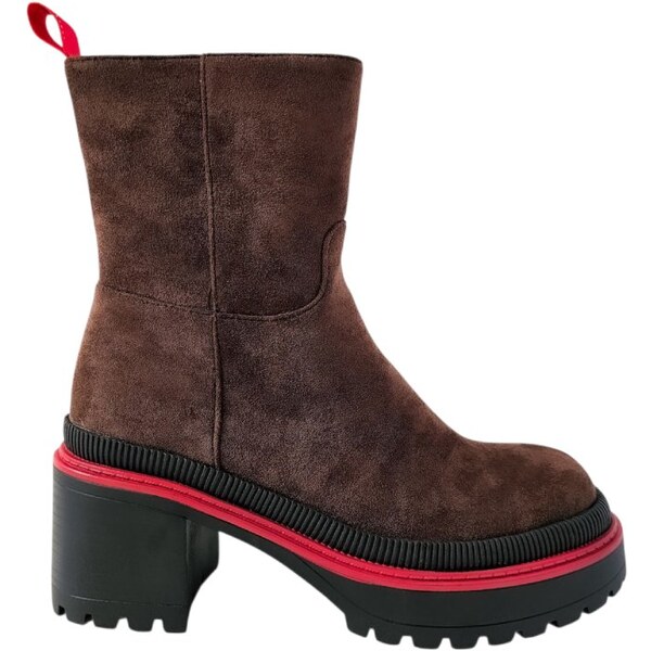 Členkové čižmy Gai Mattiolo Dark Brown Red 65439510