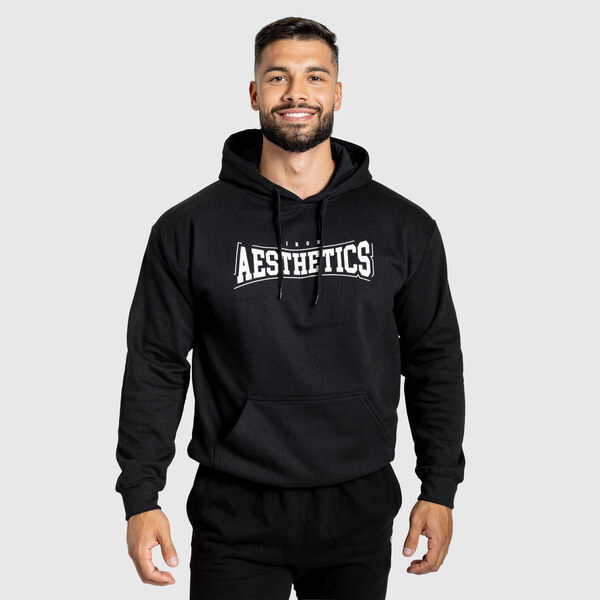 Mikina s kapucňou Iron Aesthetics Frontline, čierna 65446471