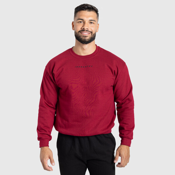 Pánska mikina Iron Aesthetics Unit, červená 65446477