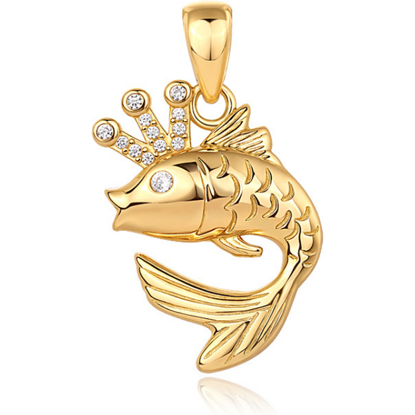 Olivie Strieborný prívesok ZLATÁ RYBKA 9573 65463363