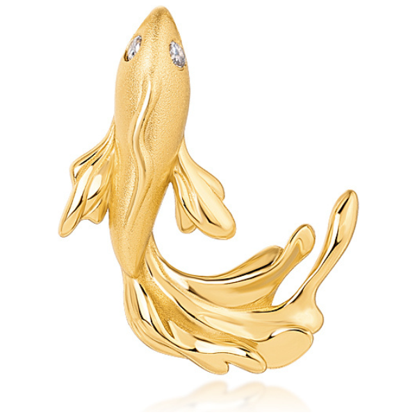 Olivie Strieborný prívesok ZLATÁ RYBKA 9575 65463365