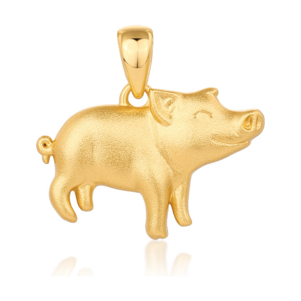 Olivie Strieborný prívesok ZLATÉ PRASIATKO 9567 65463359