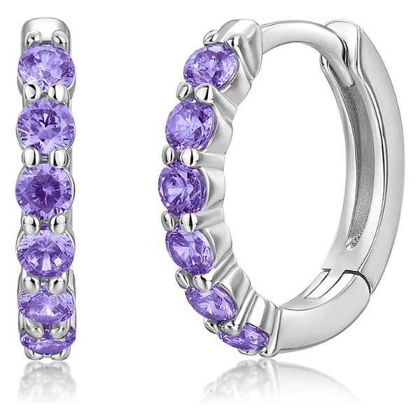 Olivie Kruhové náušnice FIALKA 9638 65463377