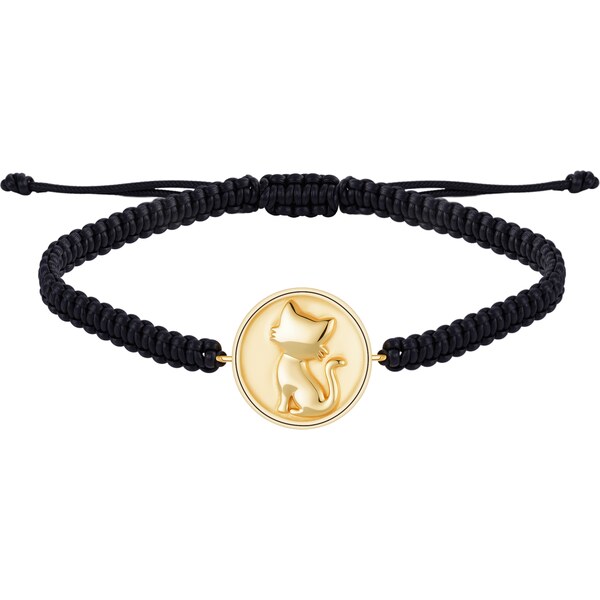 Olivie Šnúrkový náramok MAČKA GOLD 9687 65462969