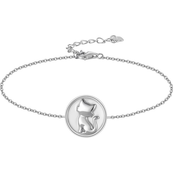 Olivie Strieborný náramok MAČKA 9690 65451187