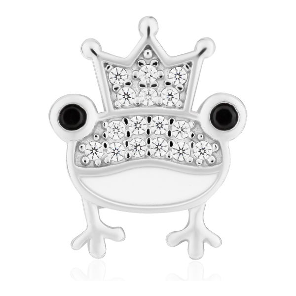 Olivie Strieborné náušnice ŽABÍ PRINC 9662 65462953