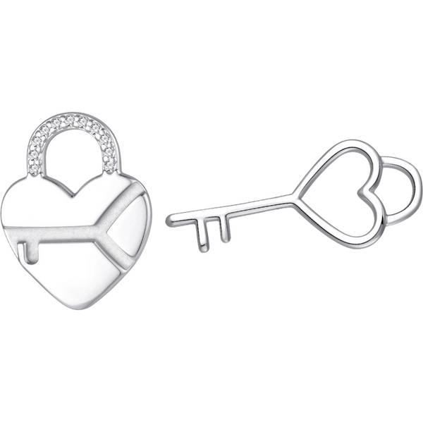 Olivie Strieborný prívesok SRDCE a KĽÚČ 9685 65462967