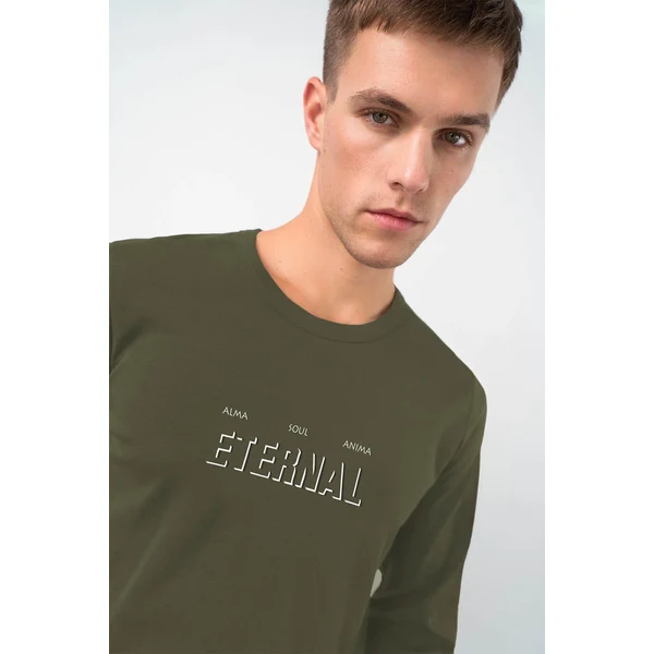 Vamp - Pánske bavlnené pyžamo s manžetami 21965 - Vamp 65445554