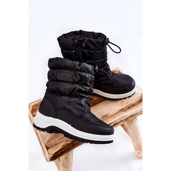 Big Star Shoes Detské snežnice On Slider Big Star KK374235 Black 65447653